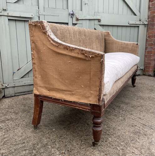 A 19th century mahogany sofa