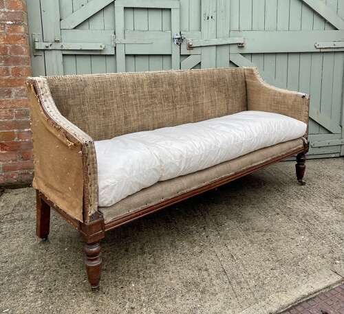 A 19th century mahogany sofa