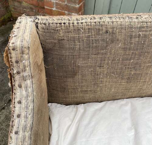A 19th century mahogany sofa