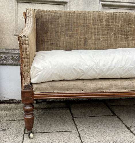 A 19th century mahogany sofa