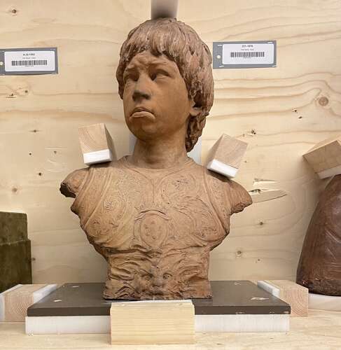 A plaster bust attributed to D.Brucciani & Co