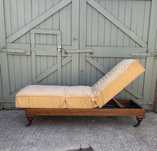 A 19th century adjustable day bed