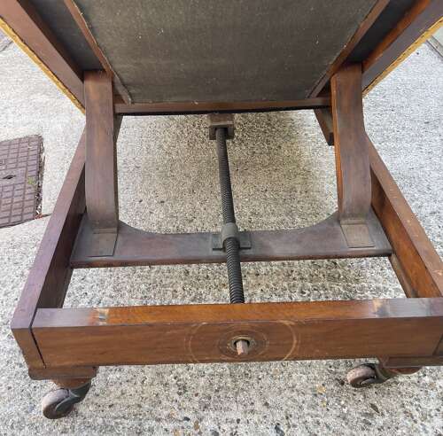 A 19th century adjustable day bed