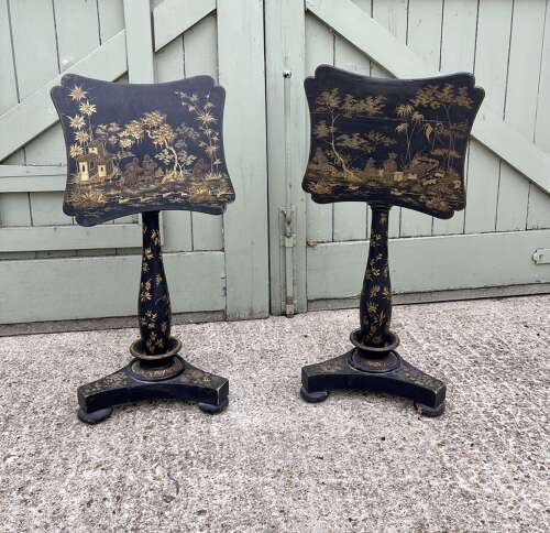 A pair of 19th century wine tables