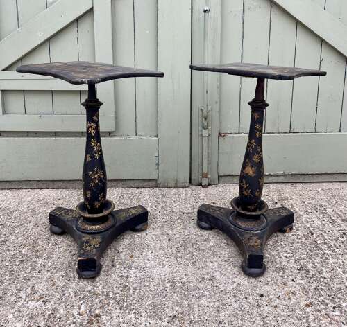 A pair of 19th century wine tables