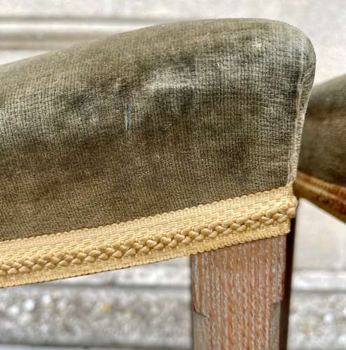 A pair of George VI coronation stools