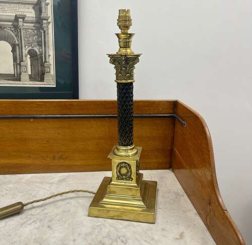 A 19th century lamp