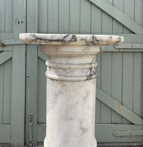 A 19th century marble column
