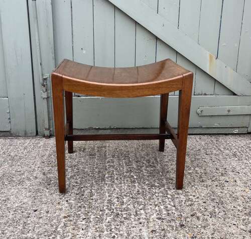 A George III saddle seat stool
