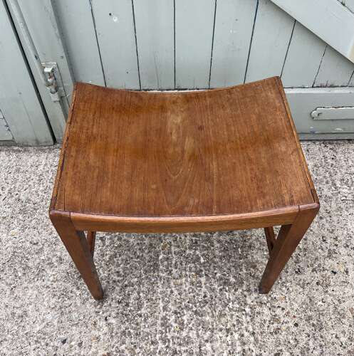 A George III saddle seat stool
