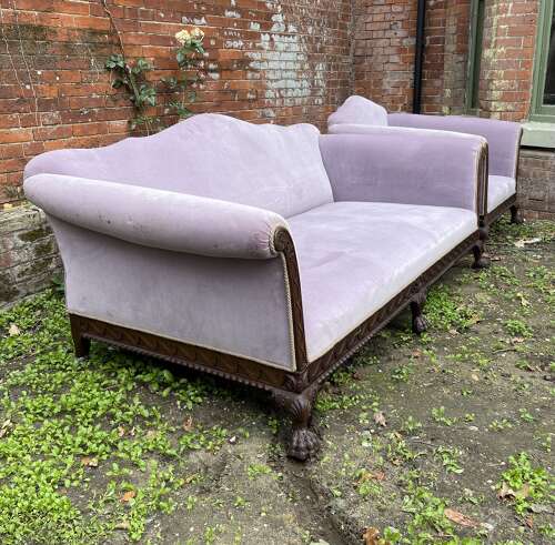 C1900 Sofa and matching chairs