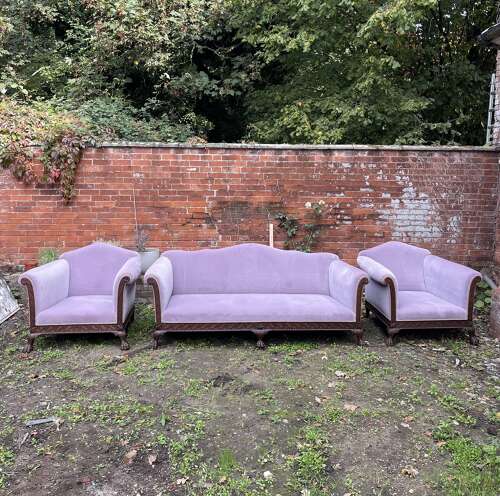 C1900 Sofa and matching chairs