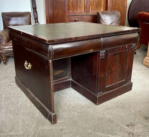A 19th century partners desk