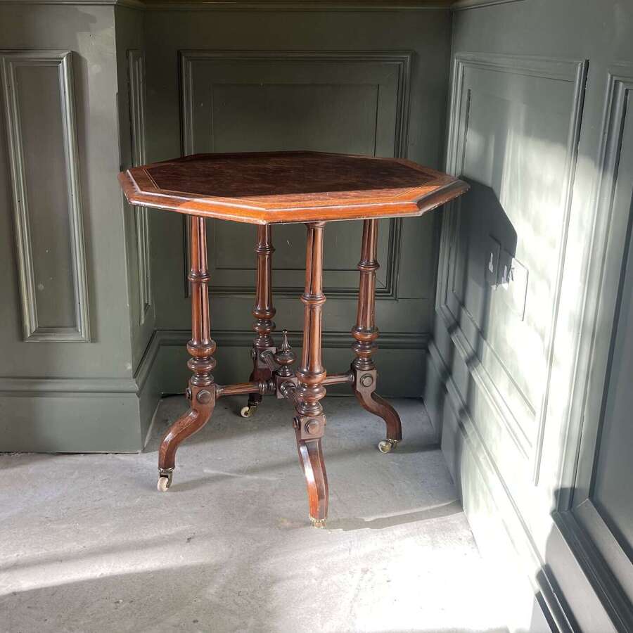 19th century lamp table in the manner of Gillows