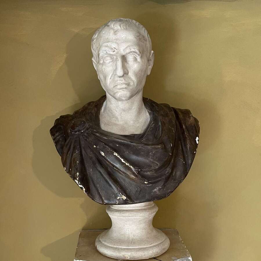C1900 plaster bust of Caesar
