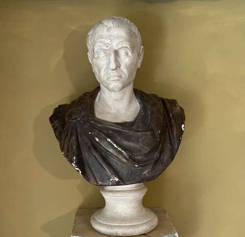 C1900 plaster bust of Caesar