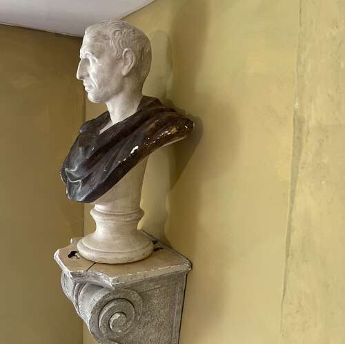 C1900 plaster bust of Caesar