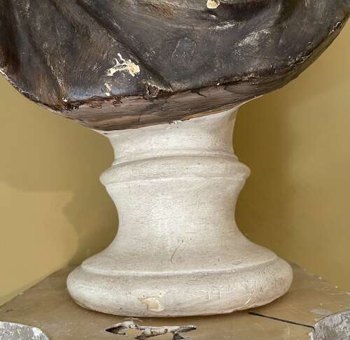 C1900 plaster bust of Caesar