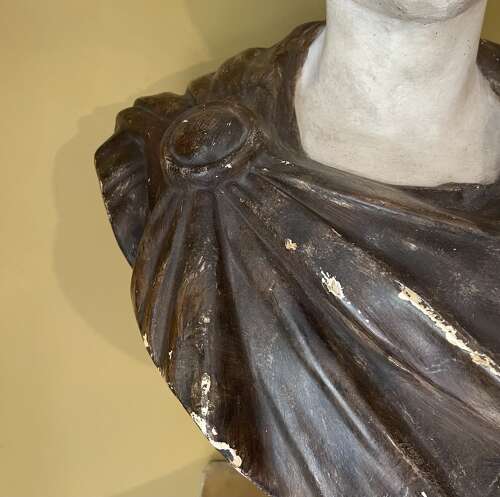 C1900 plaster bust of Caesar