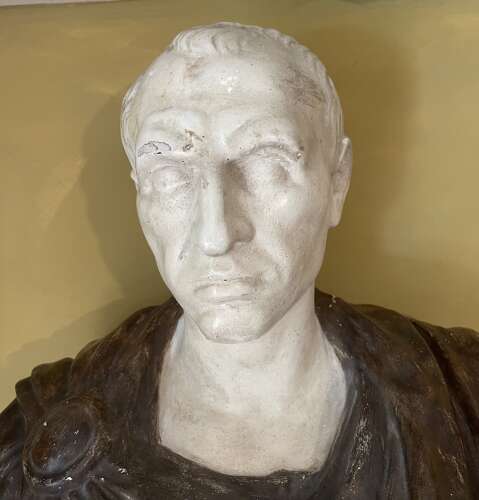 C1900 plaster bust of Caesar