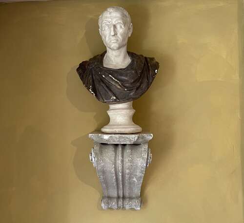 C1900 plaster bust of Caesar