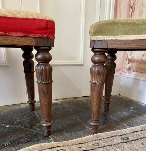 A pair of 19th century stools