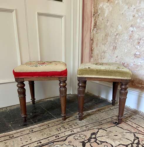 A pair of 19th century stools