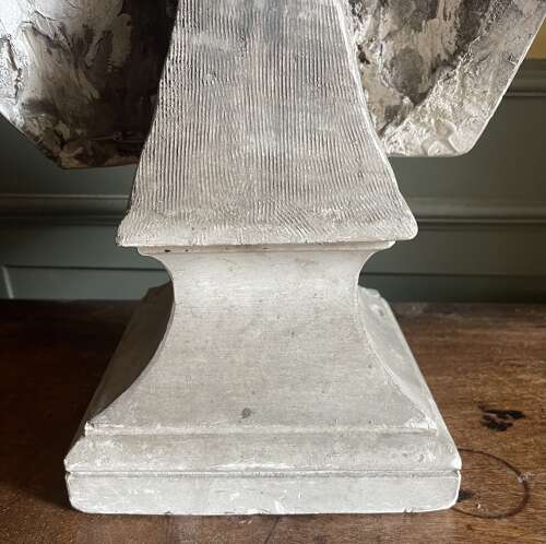 Large 19th century plaster library bust