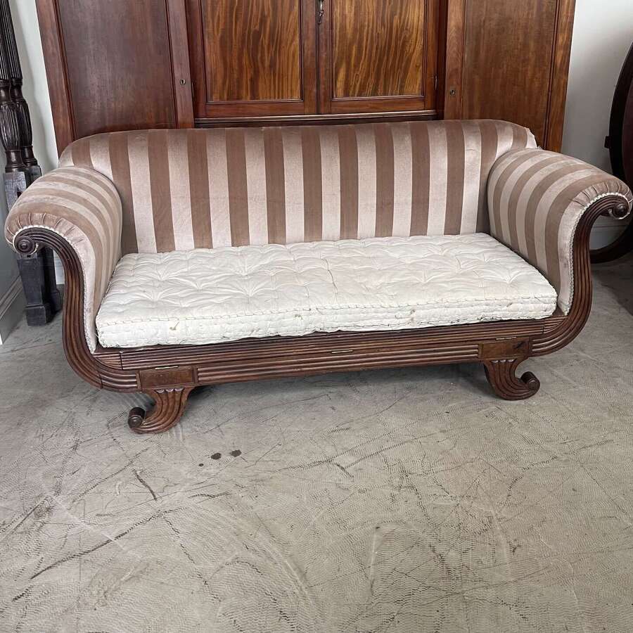 A rare Regency sofa bed