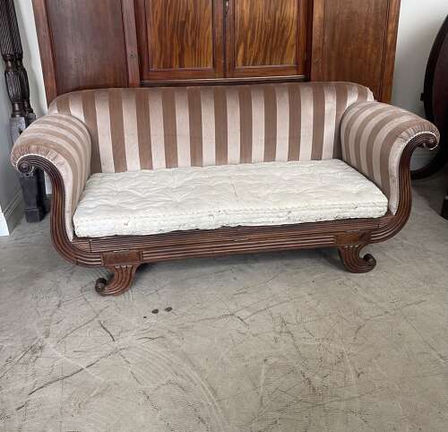 A rare Regency sofa bed