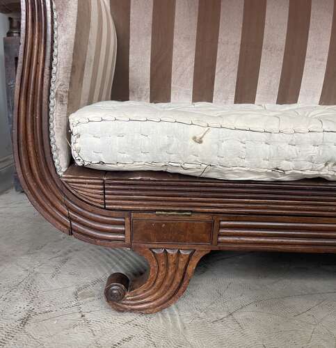 A rare Regency sofa bed