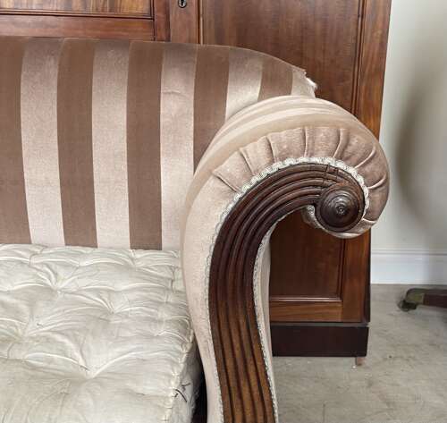 A rare Regency sofa bed